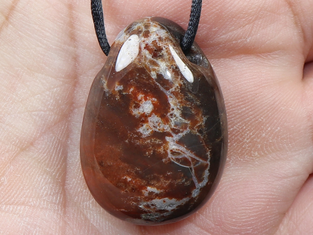 sardonyx with cord or silver 925