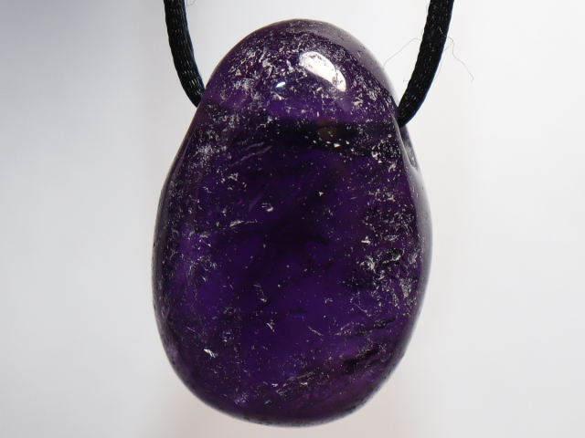 Preview: amethyst with cord or silver 925