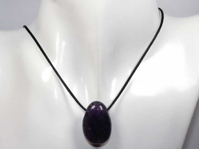 Preview: amethyst with cord or silver 925