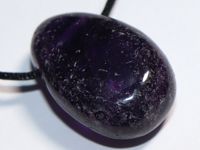 amethyst with cord or silver 925