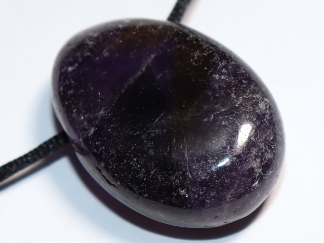 amethyst with cord or silver 925