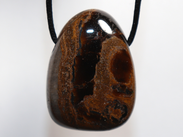 tiger iron with cord or silver 925