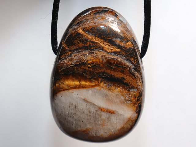 Preview: tiger iron with cord or silver 925