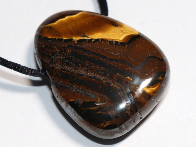 Preview: tiger iron with cord or silver 925