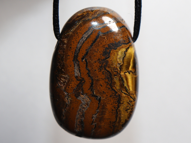 Preview: tiger iron with cord or silver 925