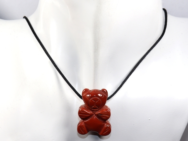 red jasper with cord or silver 925