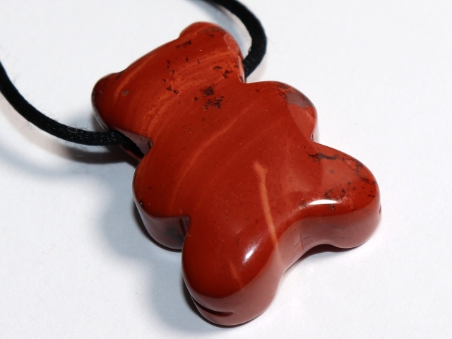 red jasper with cord or silver 925