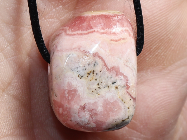 Rhodochrosit mit Band oder Silber 925