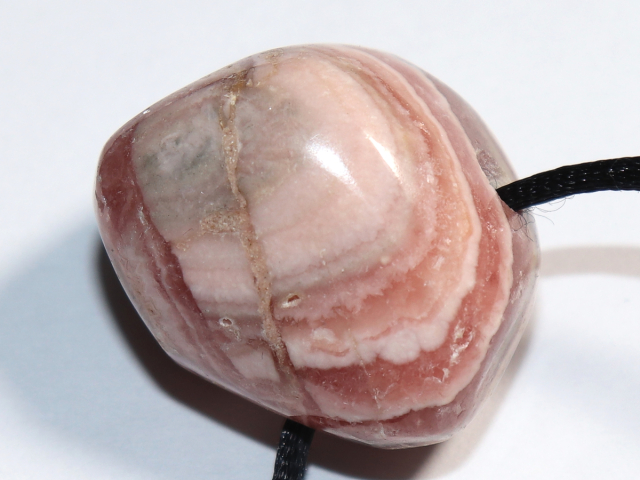 Preview: rhodochrosite with cord or silver 925