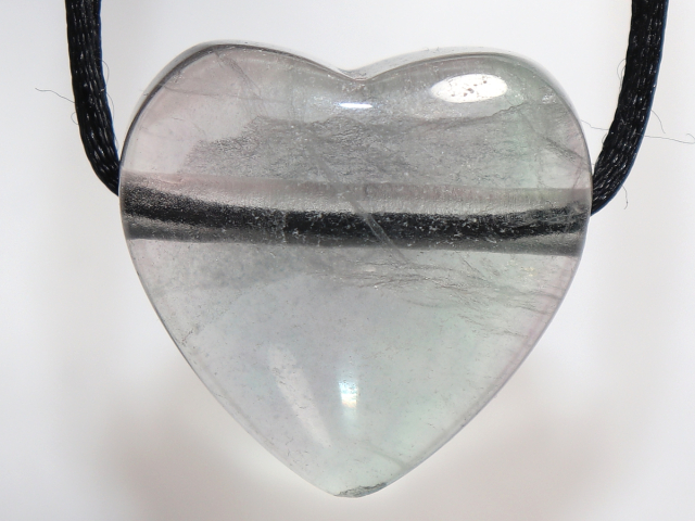 fluorite with cord or silver 925