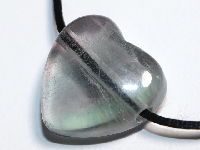 fluorite with cord or silver 925