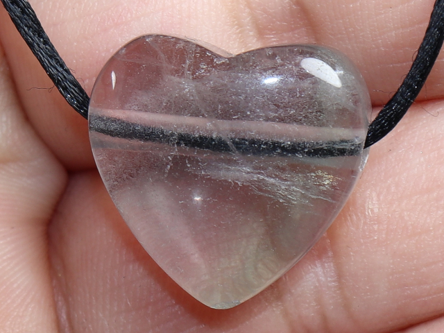 fluorite with cord or silver 925