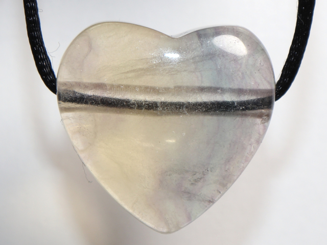 fluorite with cord or silver 925