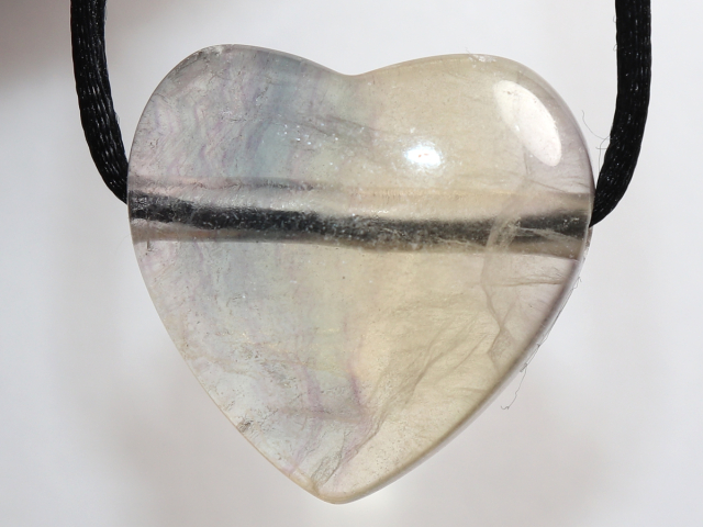 fluorite with cord or silver 925