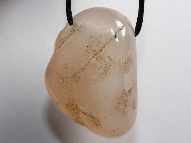 Preview: rosa Chalcedon mit Band oder Silber 925