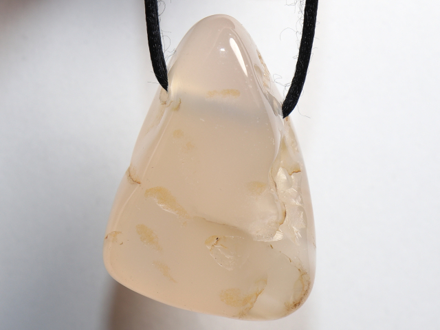 Preview: rosa Chalcedon mit Band oder Silber 925