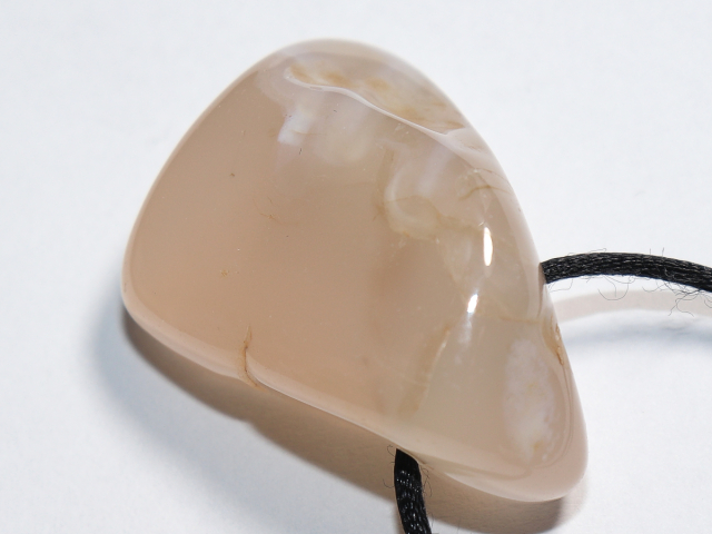 Preview: rosa Chalcedon mit Band oder Silber 925