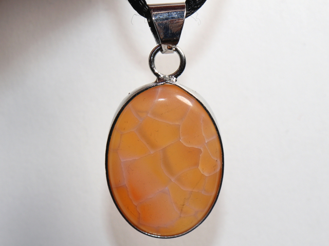 Preview: fire agate with cord or silver 925