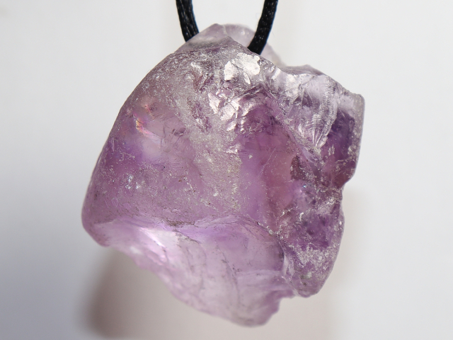 amethyst with nylon cord
