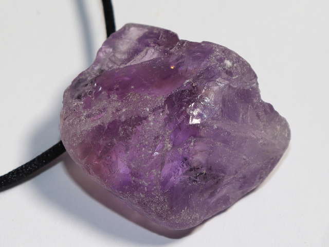 amethyst with nylon cord