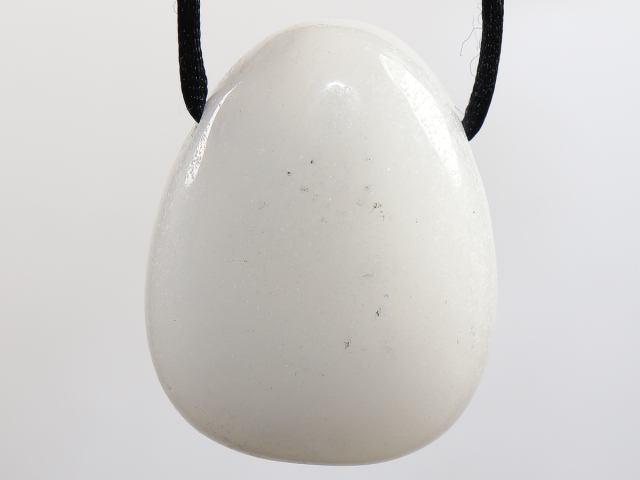 Preview: snow quartz with cord or silver 925