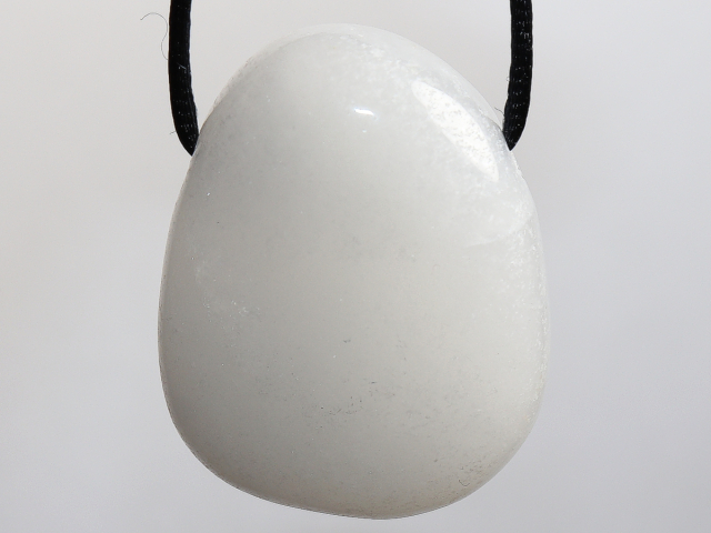 Preview: snow quartz with cord or silver 925