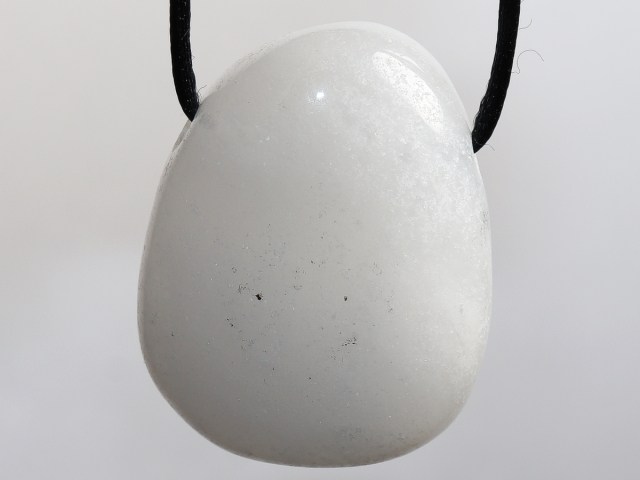Preview: snow quartz with cord or silver 925