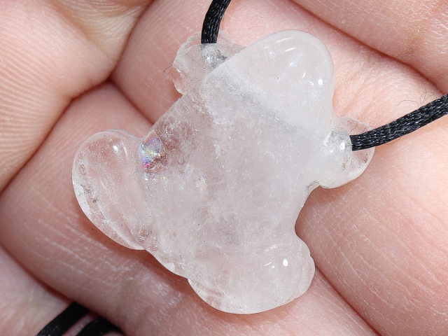 Bergkristall mit Band oder Silber 925