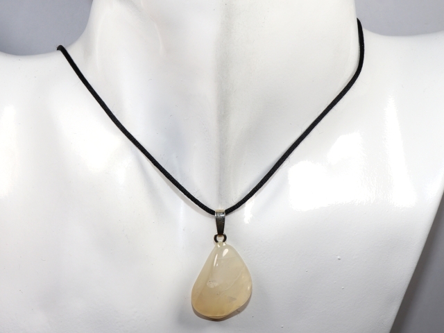 moonstone with cord or silver 925