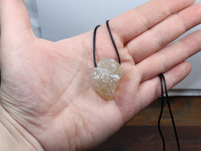 snakeskin agate with cord or silver 925