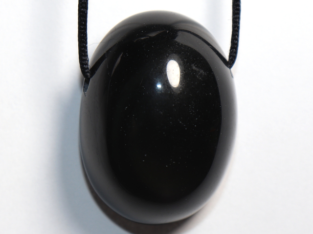 Preview: rainbow obsidian with cord or silver 925
