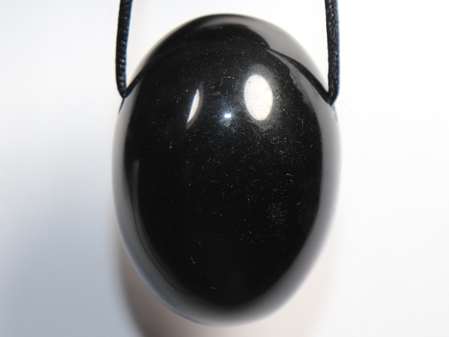 Preview: rainbow obsidian with cord or silver 925