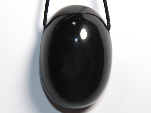 Preview: rainbow obsidian with cord or silver 925
