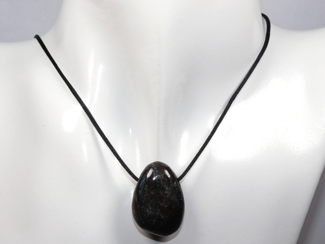 Preview: anthophyllite with cord or silver 925