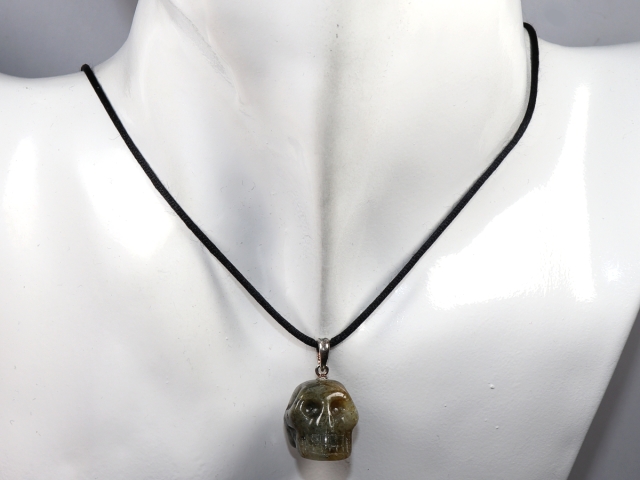 labradorite with cord or silver 925