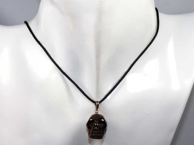 tiger's eye with cord or silver 925