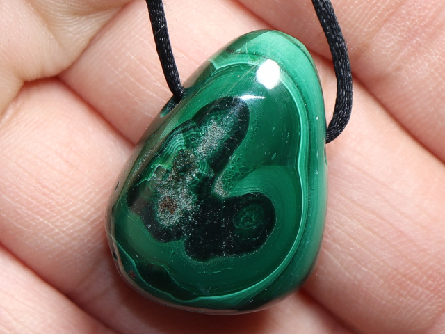 Malachit mit Band oder Silber 925