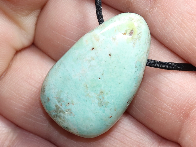 Chrysokoll mit Band oder Silber 925