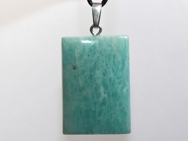 amazonite with cord or silver 925