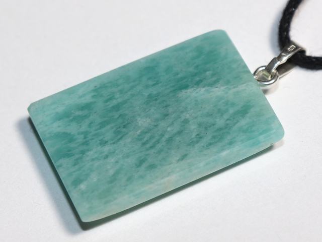 amazonite with cord or silver 925