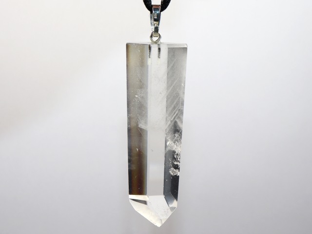phantom quartz with cord or silver 925