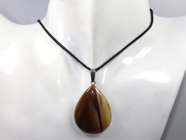 Preview: Sardonyx mit Band oder Silber 925