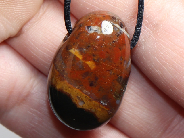 sardonyx with cord or silver 925