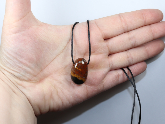 sardonyx with cord or silver 925