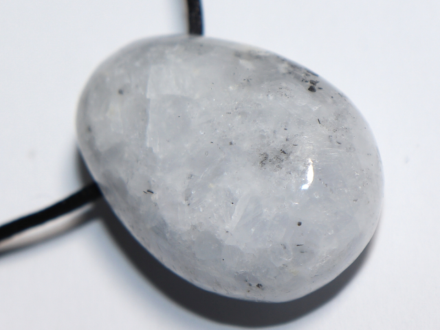 blauer Calcit mit Band oder Silber 925