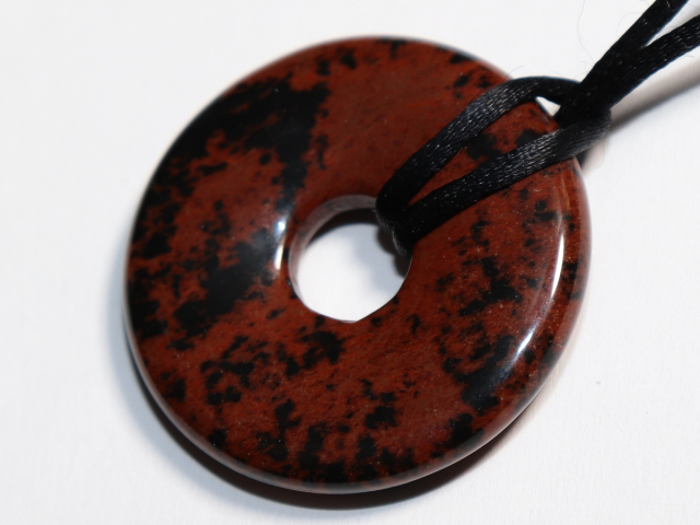 mahogany obsidian with cord