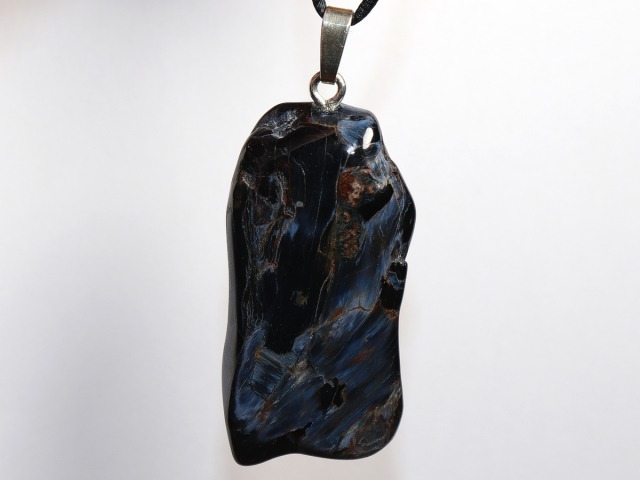 Preview: pietersite with cord or silver 925