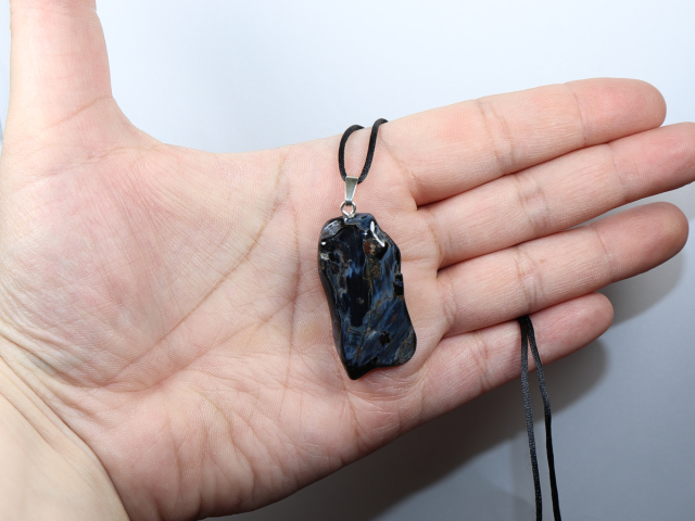 pietersite with cord or silver 925