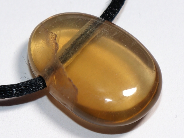fluorite with cord or silver 925