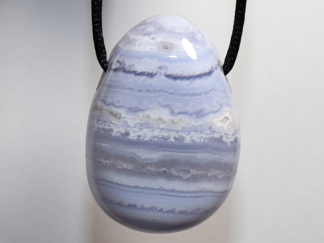 chalcedony with cord or silver 925